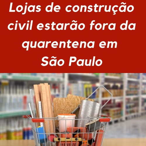Quarentena lojas material construção Anmaco coronavirus