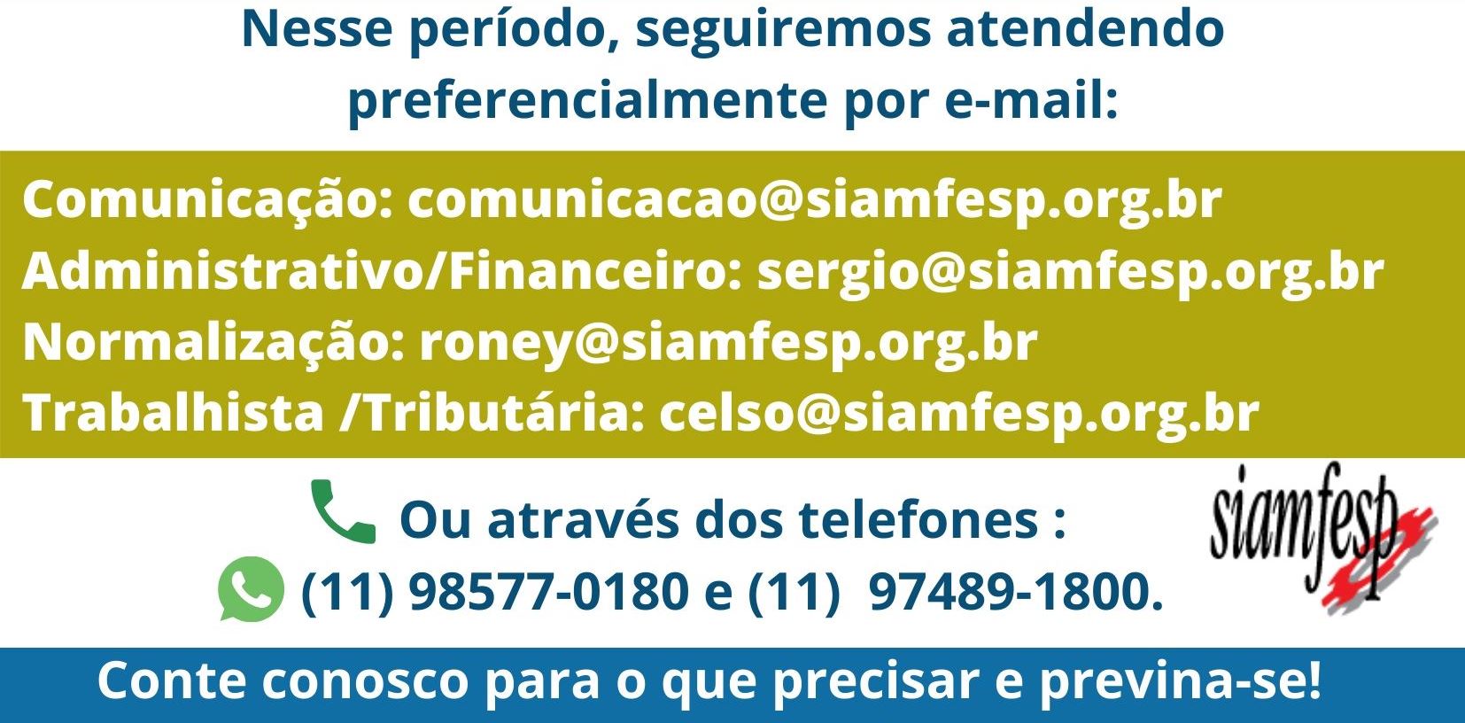 aviso paralização siamfesp