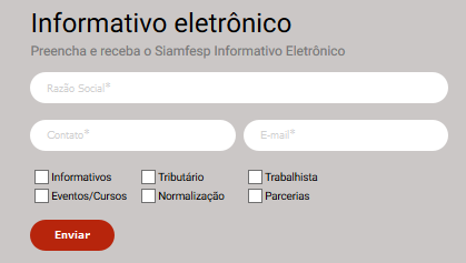 Informativo eletronico site