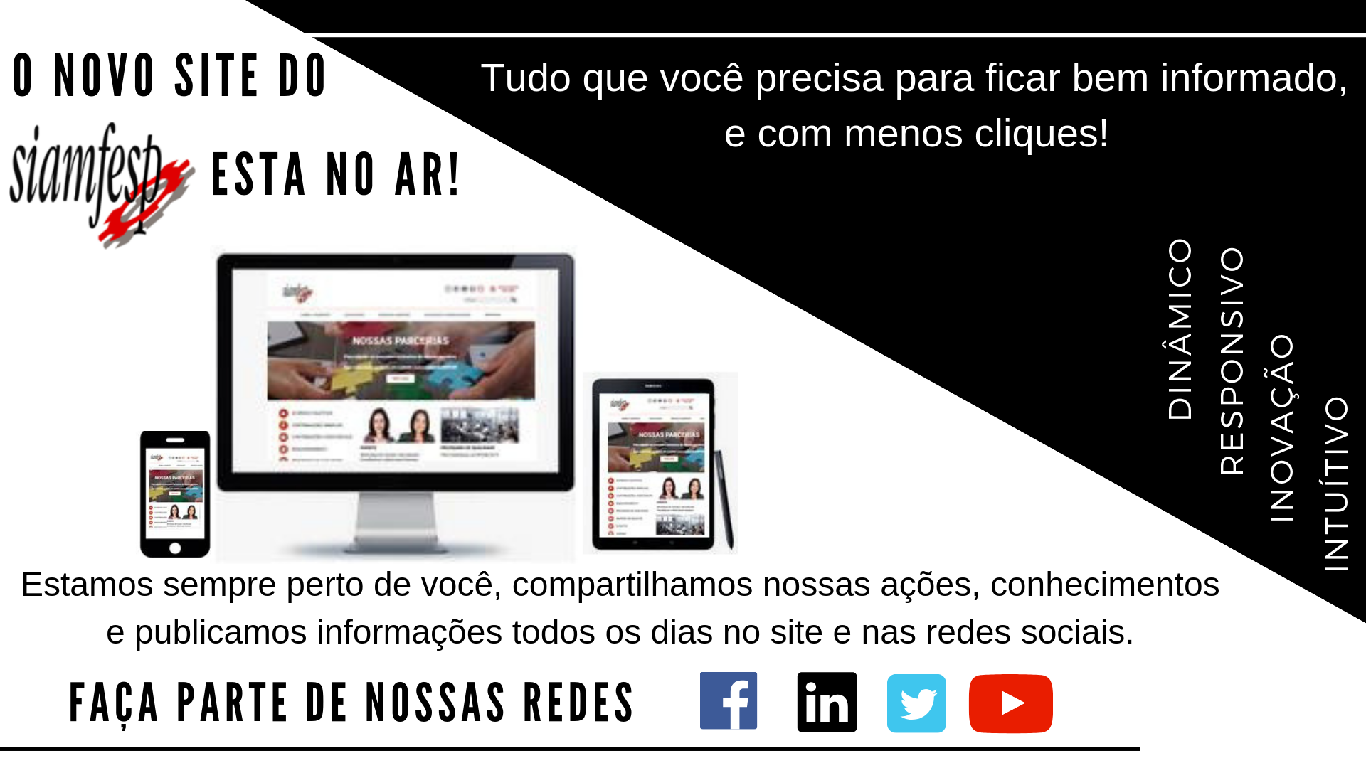 Novo Site do SIAMFESP - Acesse e confira os principais acontecimentos !