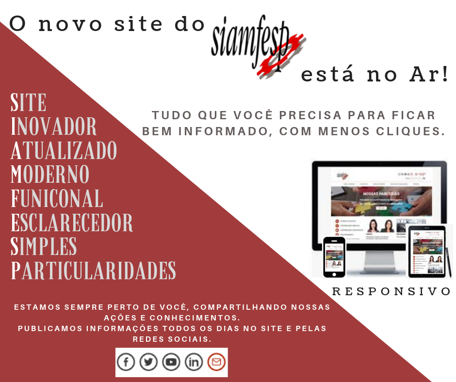 O Novo Site do SIAMFESP esta no Ar!
